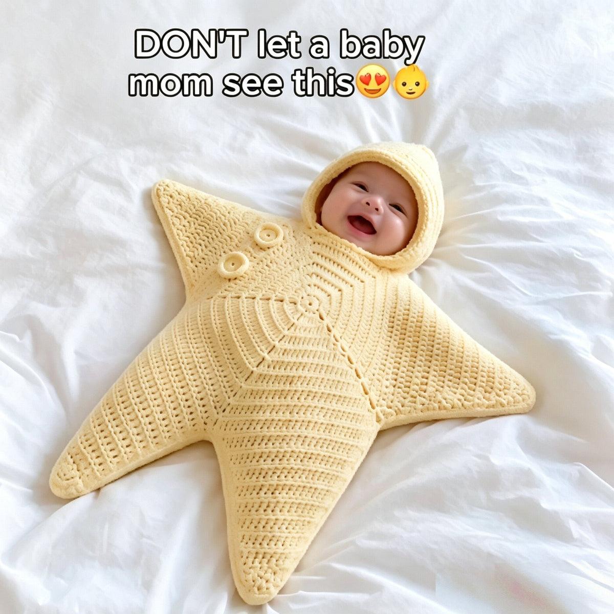 Starfish Baby Romper Soft Knit Bodysuit and Sleeping Bag for Newborns
