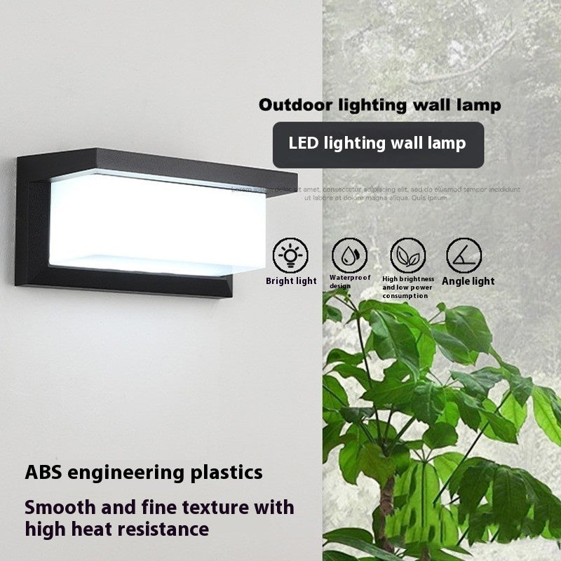 Modern Simple Outdoor Wall Lamp Waterproof Exterior Sconce for Garden Patio Porch