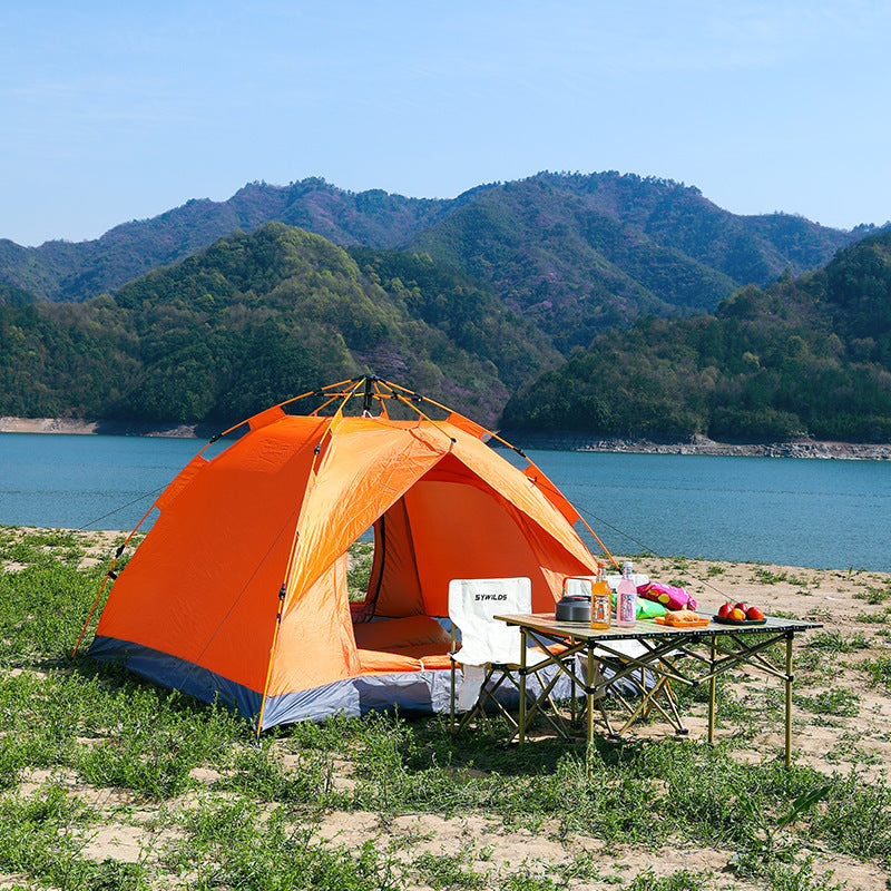 Automatic Pop Up Camping Tent 3-4 Person Instant Setup Waterproof
