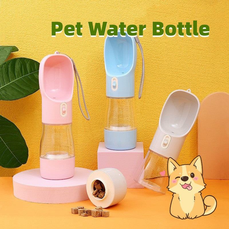 Portable Pet Dog Water Bottle Feeder Bowl for Travel and Outdoor Adventures