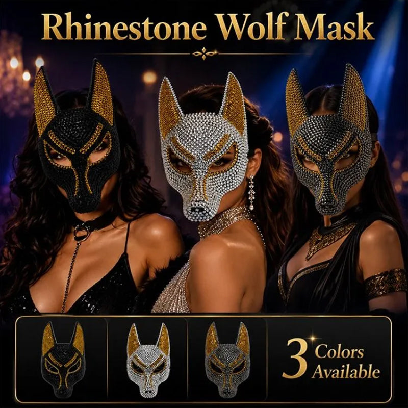 Sparkly Anubis Mask Rhinestone Egyptian 