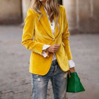 Women's Velvet Lapel Blazer