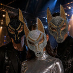Sparkly Anubis Mask Rhinestone Egyptian 