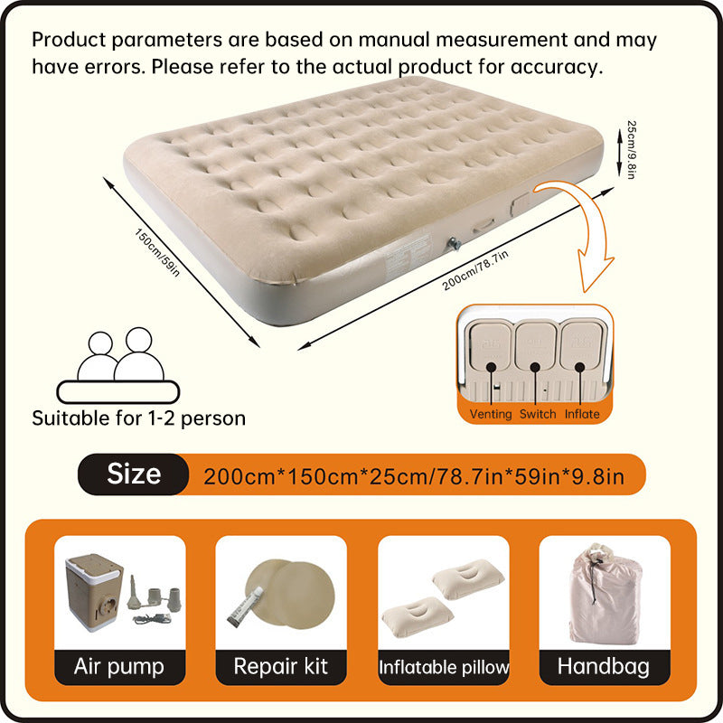 One-Touch Self-Inflating Air Mattress 