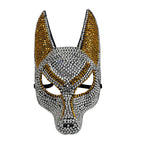 Sparkly Anubis Mask Rhinestone Egyptian 