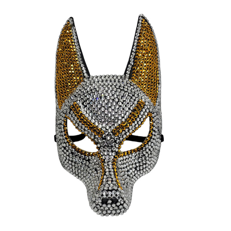 Sparkly Anubis Mask Rhinestone Egyptian 