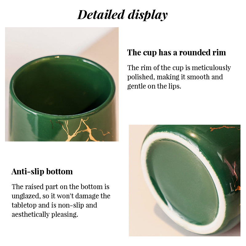 Luxury Couple’s Ceramic Cup Set 