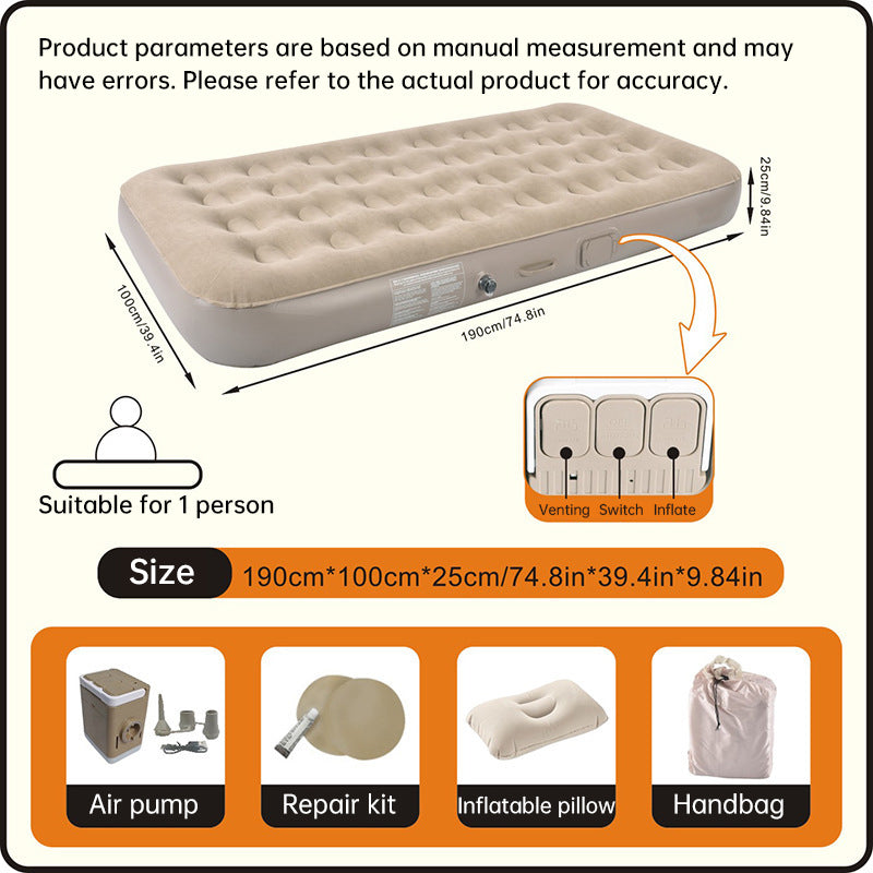One-Touch Self-Inflating Air Mattress 