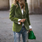 Women's Velvet Lapel Blazer